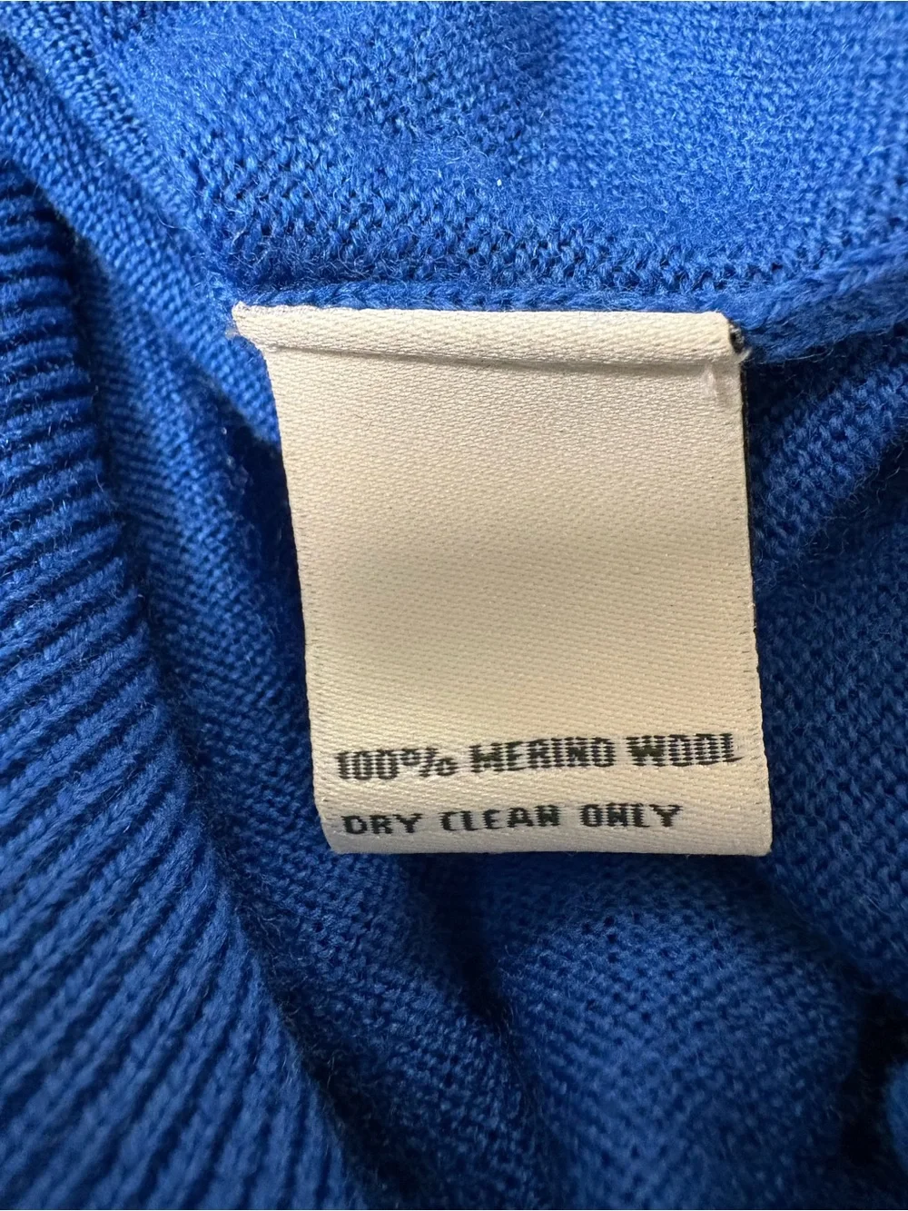 Donald Ross “Golf” Royal Blue Sleeveless Zip-Neck Sweater Vest Large